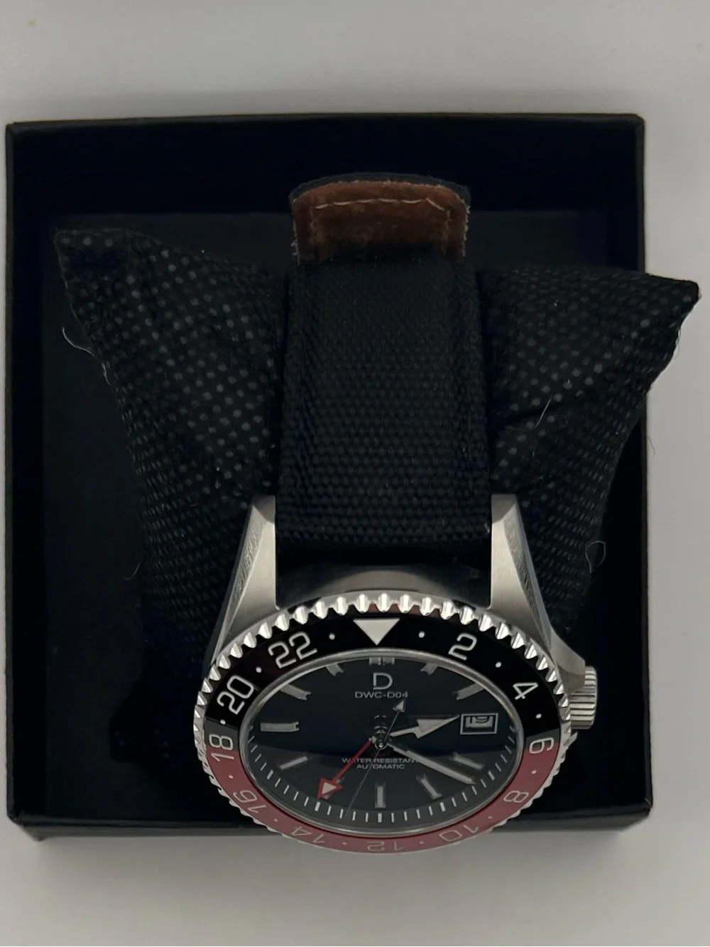 DIY Watch Club DWC-D04 Men’s Black Dial Coke Bezel Automatic 42mm Watch